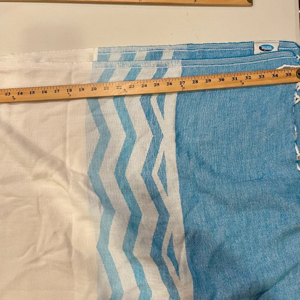 Terrytown Championship Blue White Striped Beach Towel Swim‎ Pool Blanket Wrap
